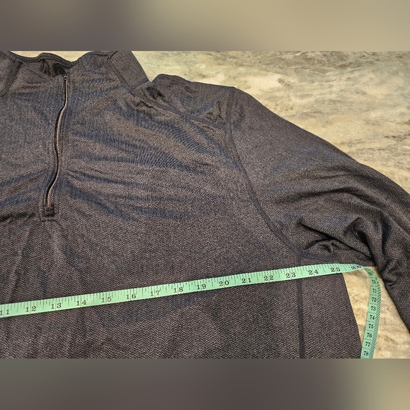 Greg Norman PlayDry XXL Quarter-Zip Pullover Grey - Picture 9 of 10